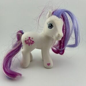 My Little Pony G3 Royalette 2003 Target Exclusive White Purple Hair Tiara Mark